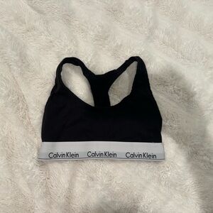 Calvin Klein Black Racerback Bralette